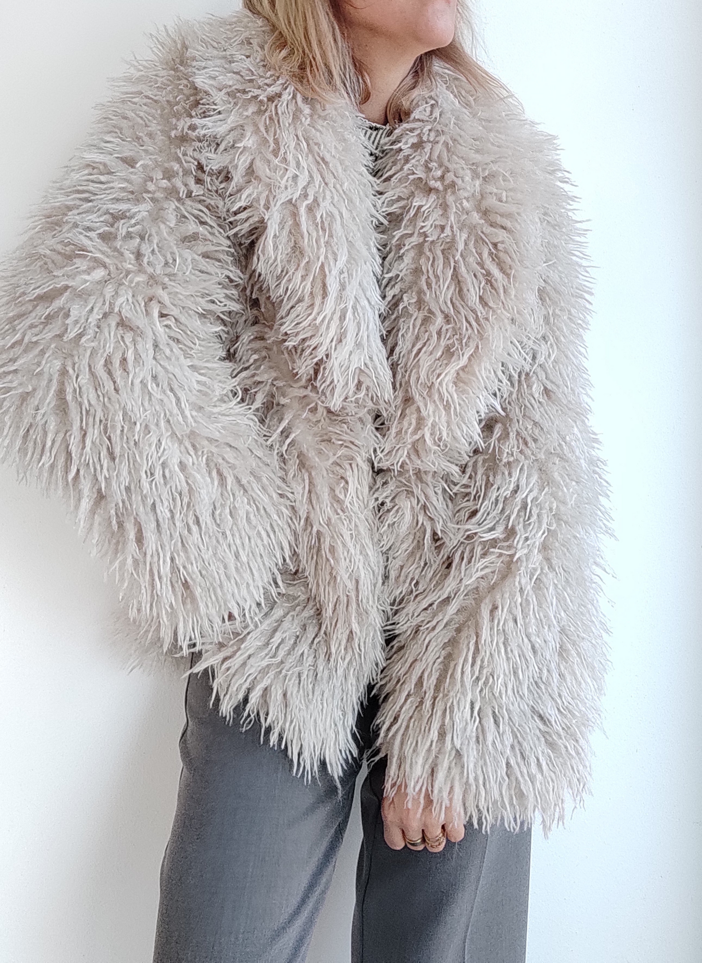 CAPPOTTO CORTO ECO PELLICCIA