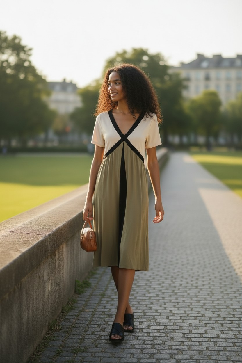 VESTITO MIDI IN MODAL