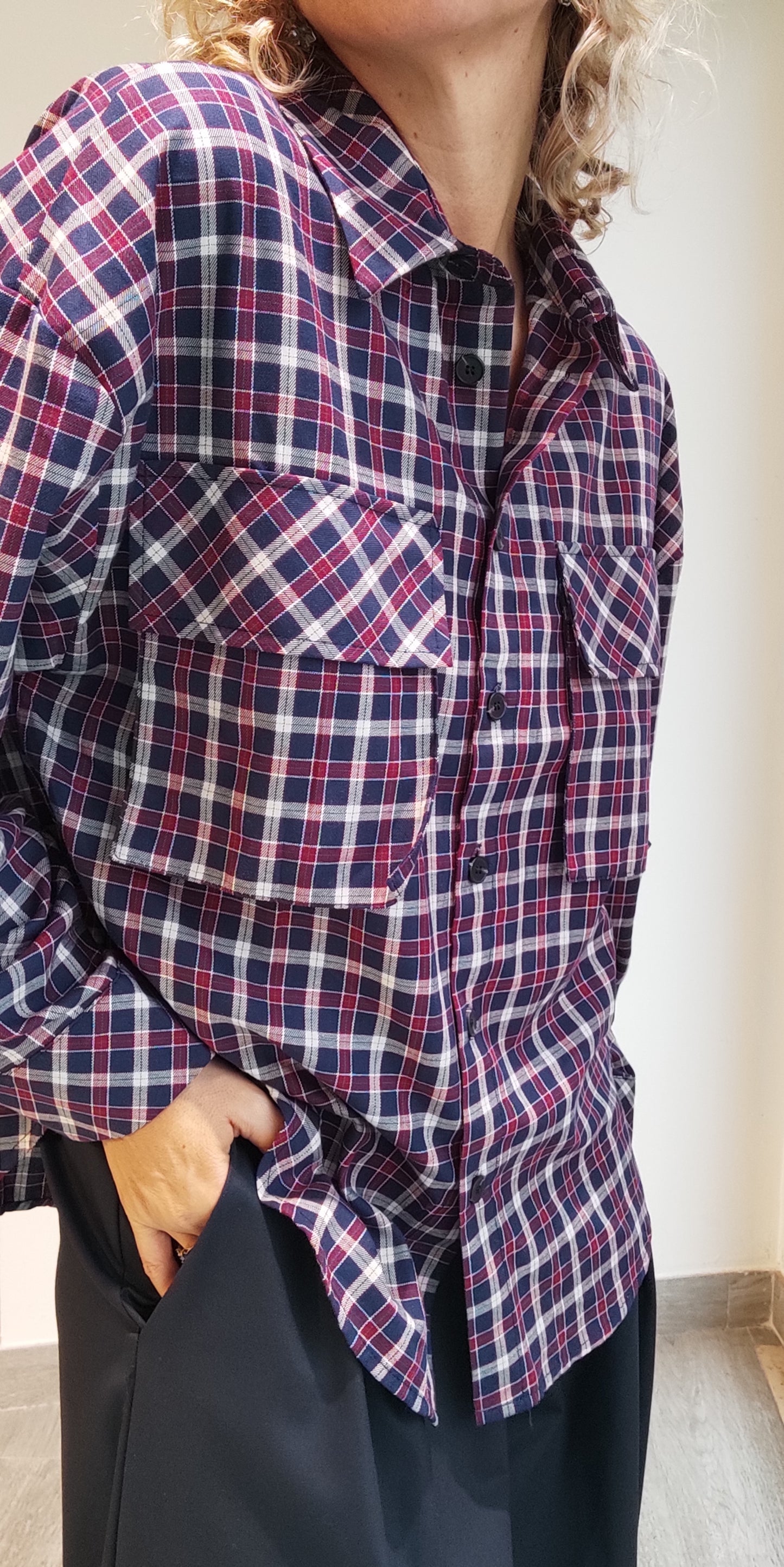 CAMICIA TARTAN OVERSIZE