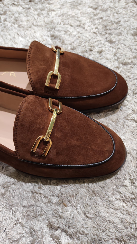 MOCASSINO IN PELLE SCAMOSCIATA