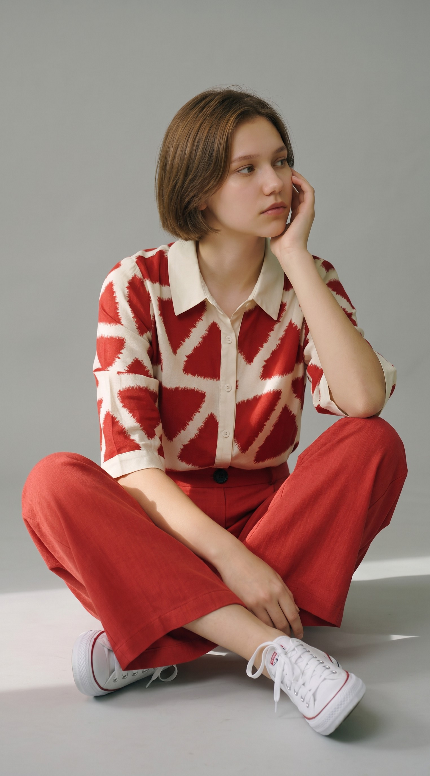 Camicia stampa geometrica