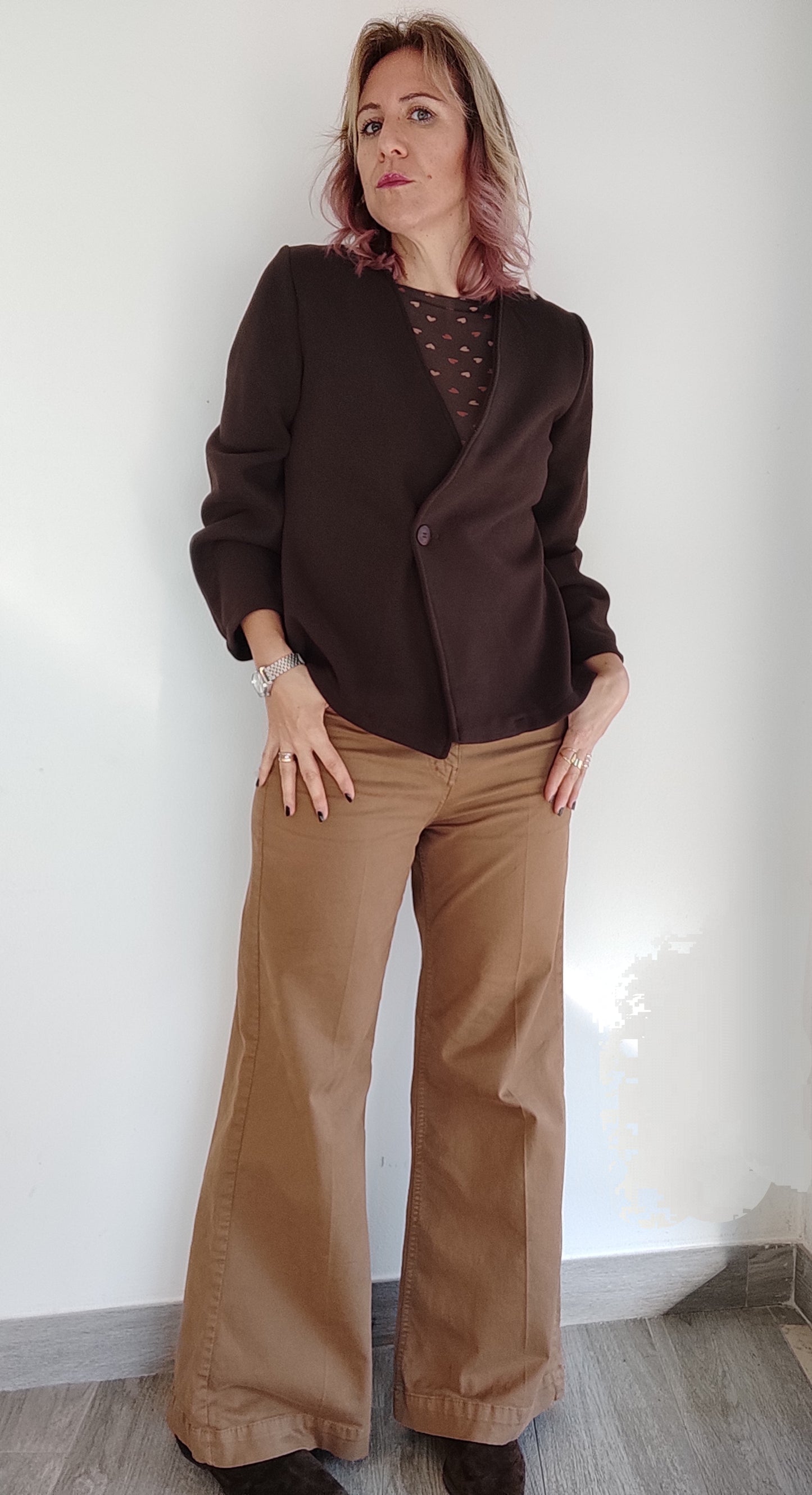 CARDIGAN IN MAGLIA DOPPIOPETTO