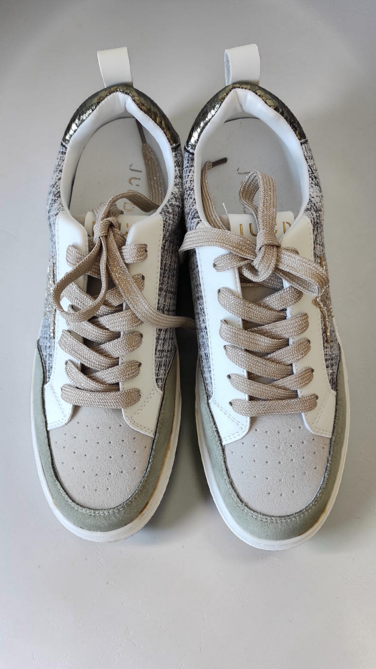 Sneakers con inserto in tessuto