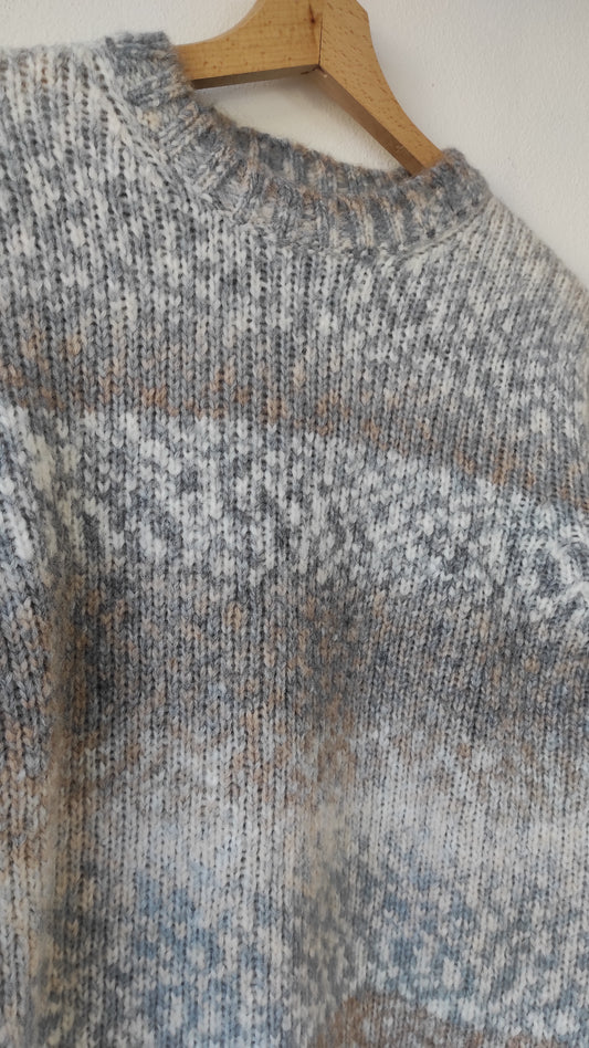 MAGLIA GIROCOLLO SFUMATO