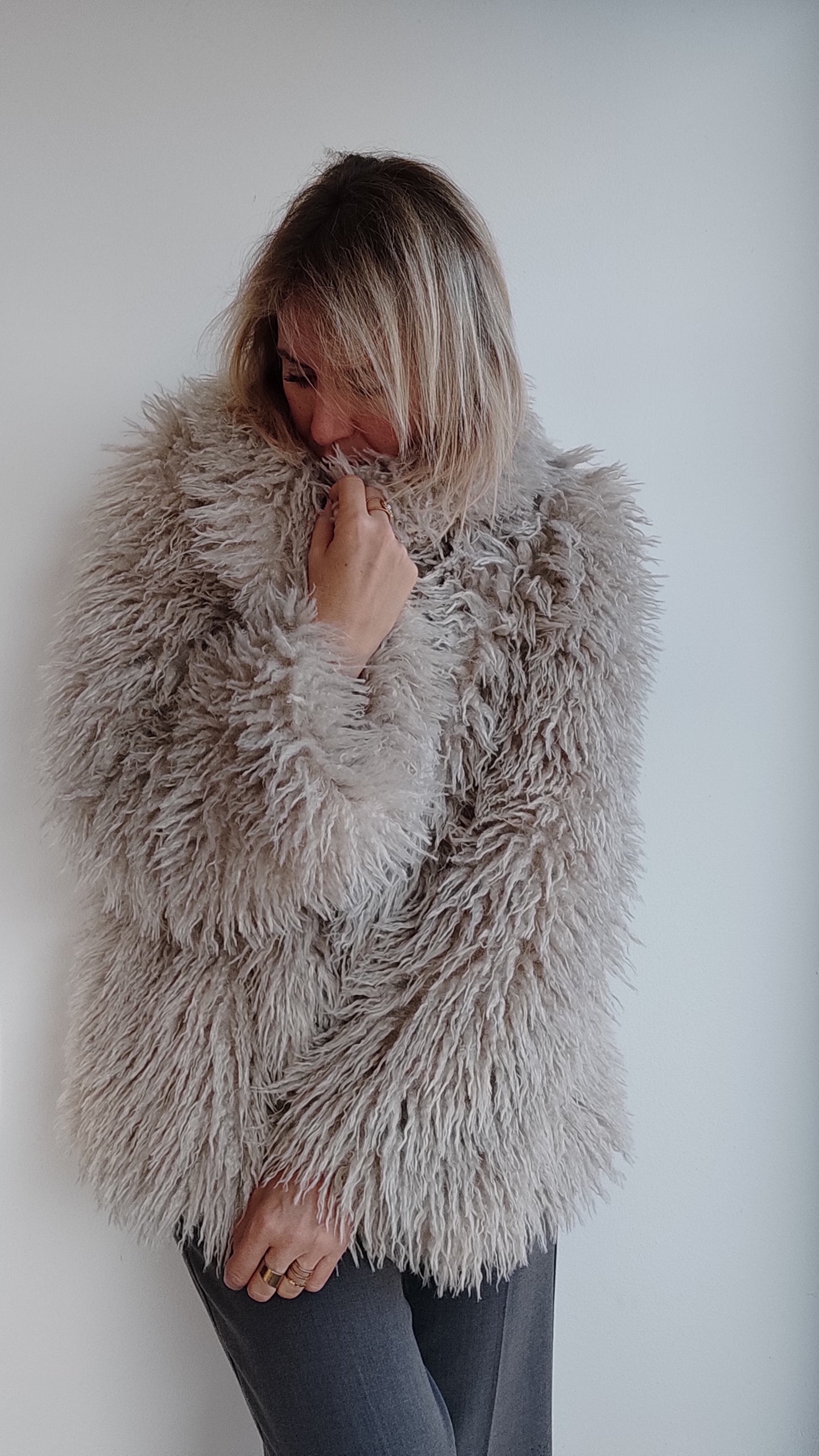 CAPPOTTO CORTO ECO PELLICCIA