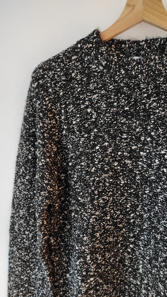 MAGLIA GIROCOLLO PUNTINATA